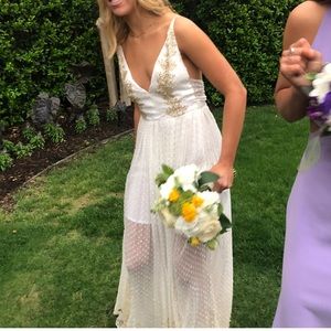 free people sequin sheer maxi dress